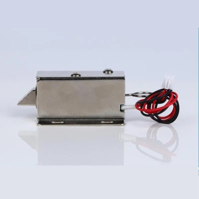 U1054-1b 12V 24V قفل ملف لولبي كهربائي صغير من النوع السحب مغلق بشكل طبيعي مع وظيفة التجاوز