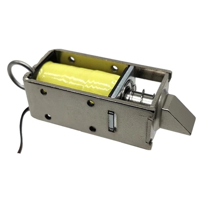 U1054-1g 5V 12V 24V DC قفل خزانة ملف لولبي صغير مفتوح الإطار يعمل بالسحب والدفع في حالة الإغلاق الطبيعي