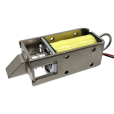 U1054-1g 5V 12V 24V DC قفل خزانة ملف لولبي صغير مفتوح الإطار يعمل بالسحب والدفع في حالة الإغلاق الطبيعي