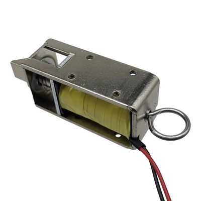 U1054-1g 5V 12V 24V DC قفل خزانة ملف لولبي صغير مفتوح الإطار يعمل بالسحب والدفع في حالة الإغلاق الطبيعي