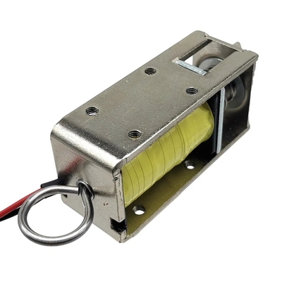U1054-1g 5V 12V 24V DC قفل خزانة ملف لولبي صغير مفتوح الإطار يعمل بالسحب والدفع في حالة الإغلاق الطبيعي